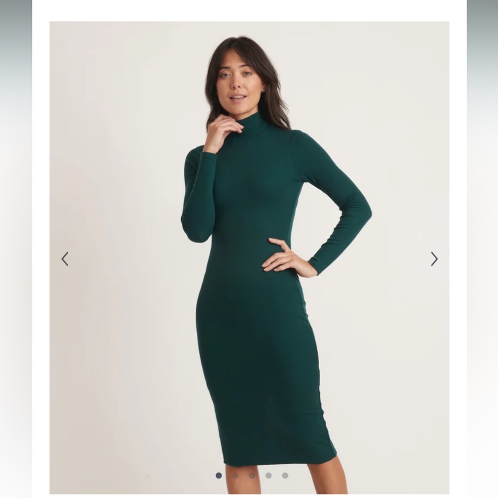 Marine Layer Lexi Rib Turtleneck Dress